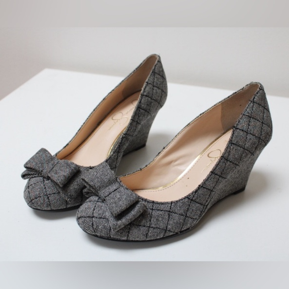 Jessica Simpson Sincerely bow wedges - Picture 9 of 10